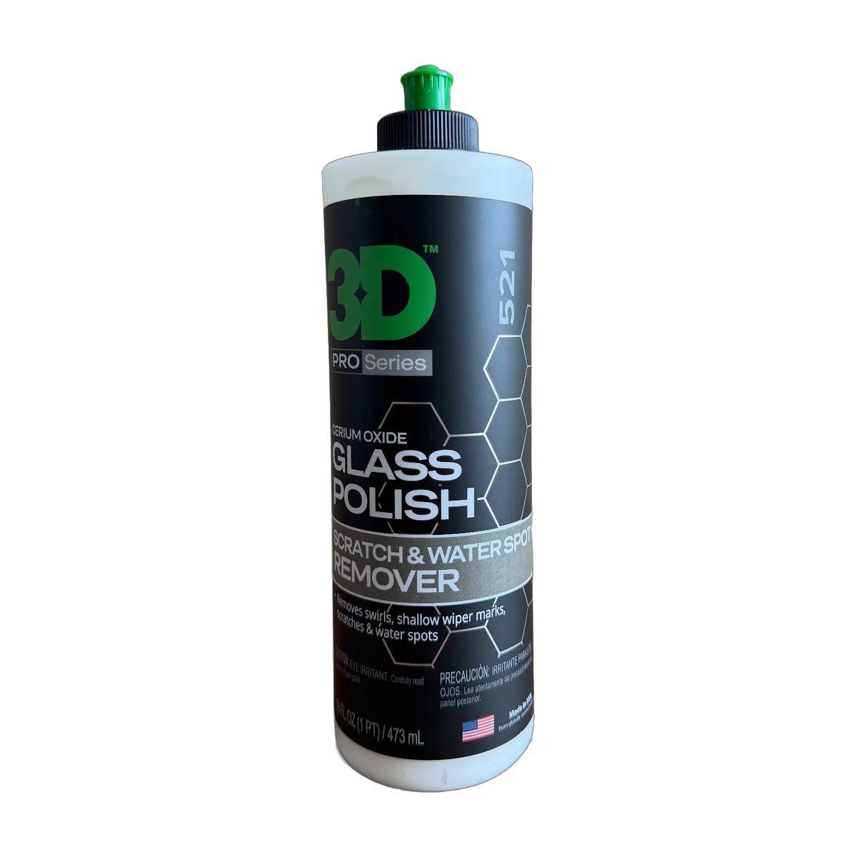 3D PRO Series 521 Glass Polish 16 oz bottle