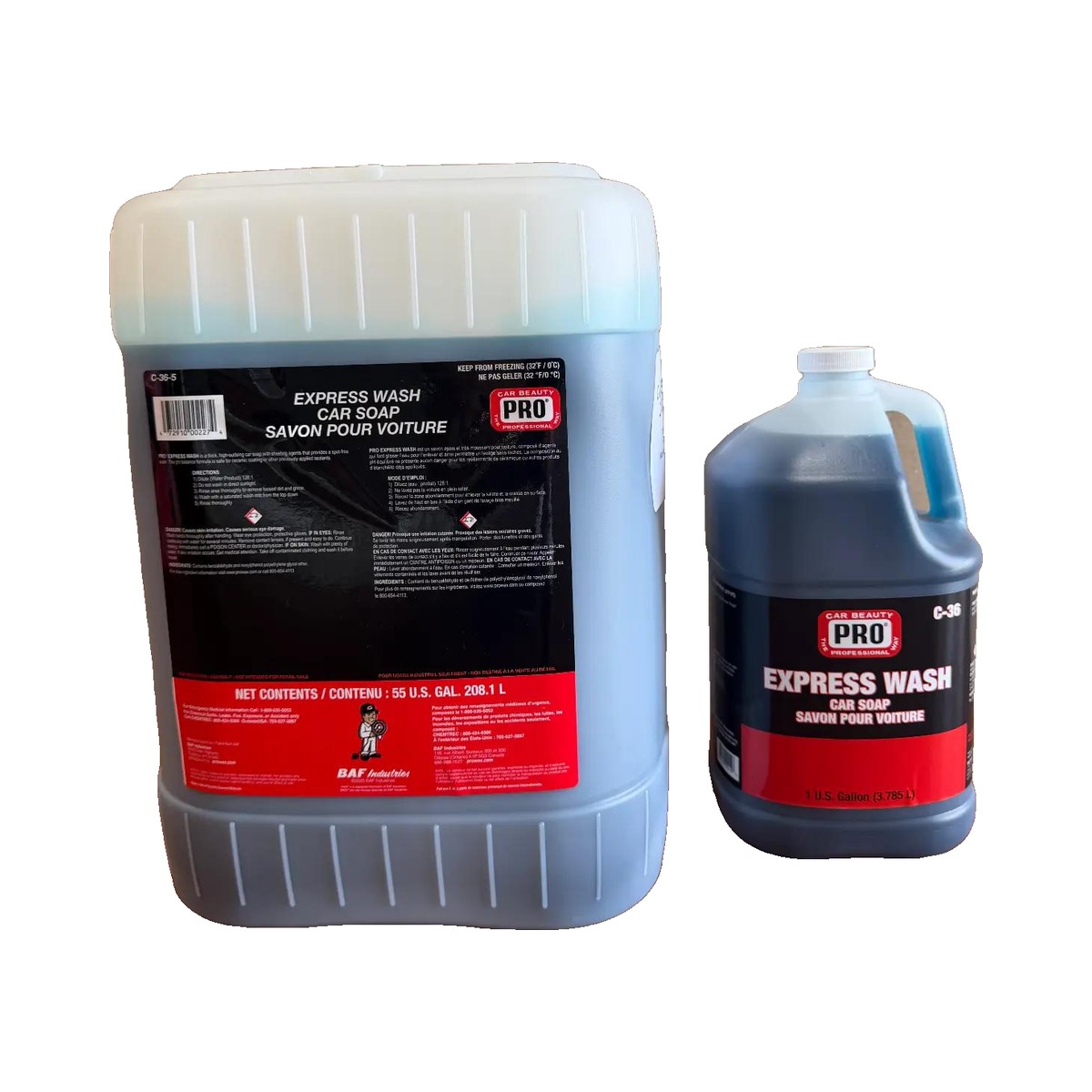 Car Beauty Pro Express Wash in 1 Gallon and 5 Gallon sizes