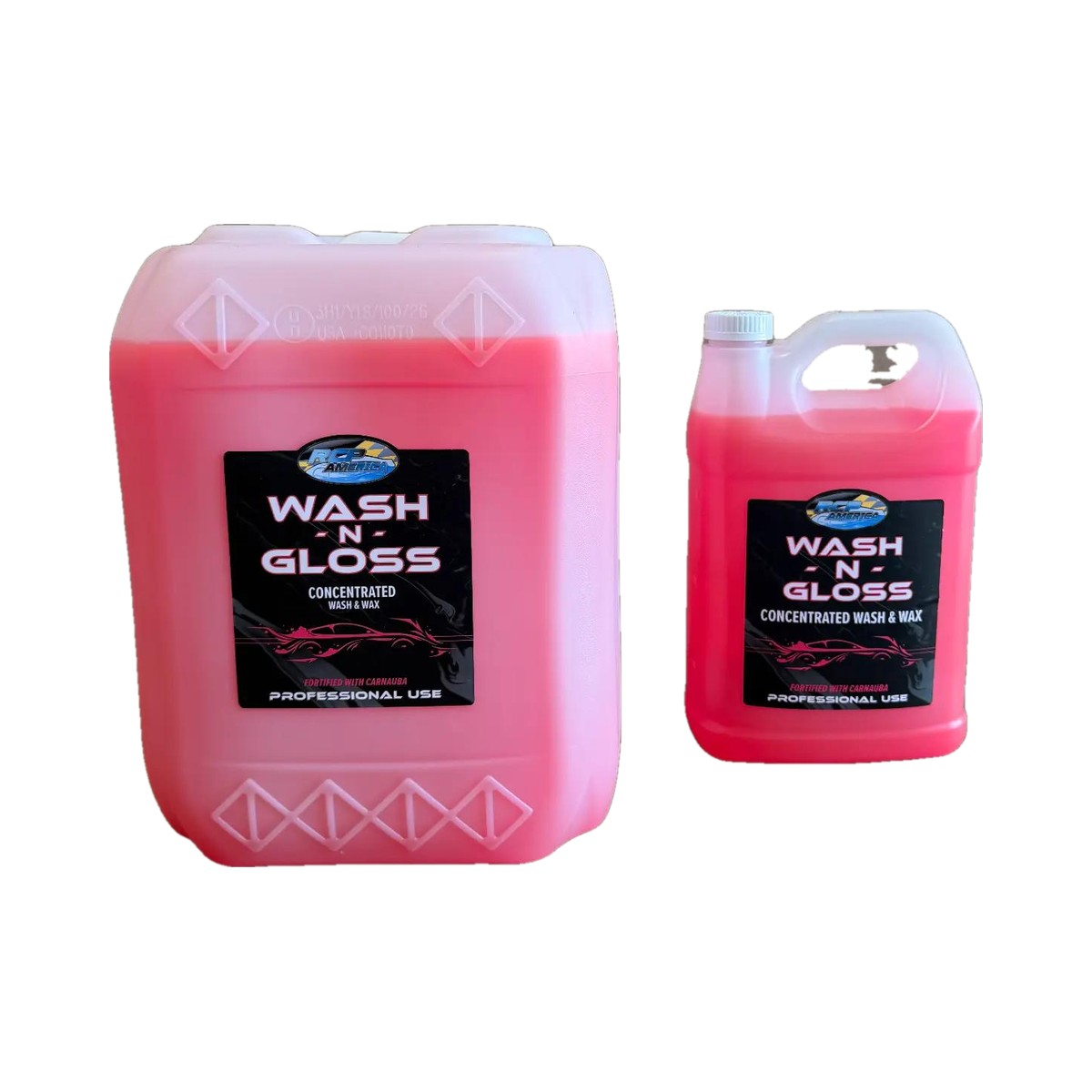 RCP America Wash-N-Gloss in 1 Gallon and 5 Gallon sizes